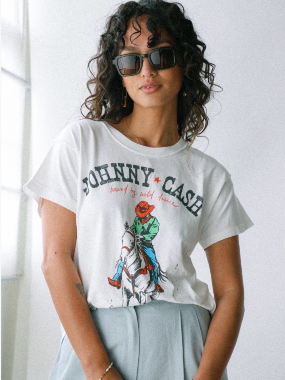 NWT!  Daydreamer Johny Cash Bound By Wild Desire Graphic Tee - S